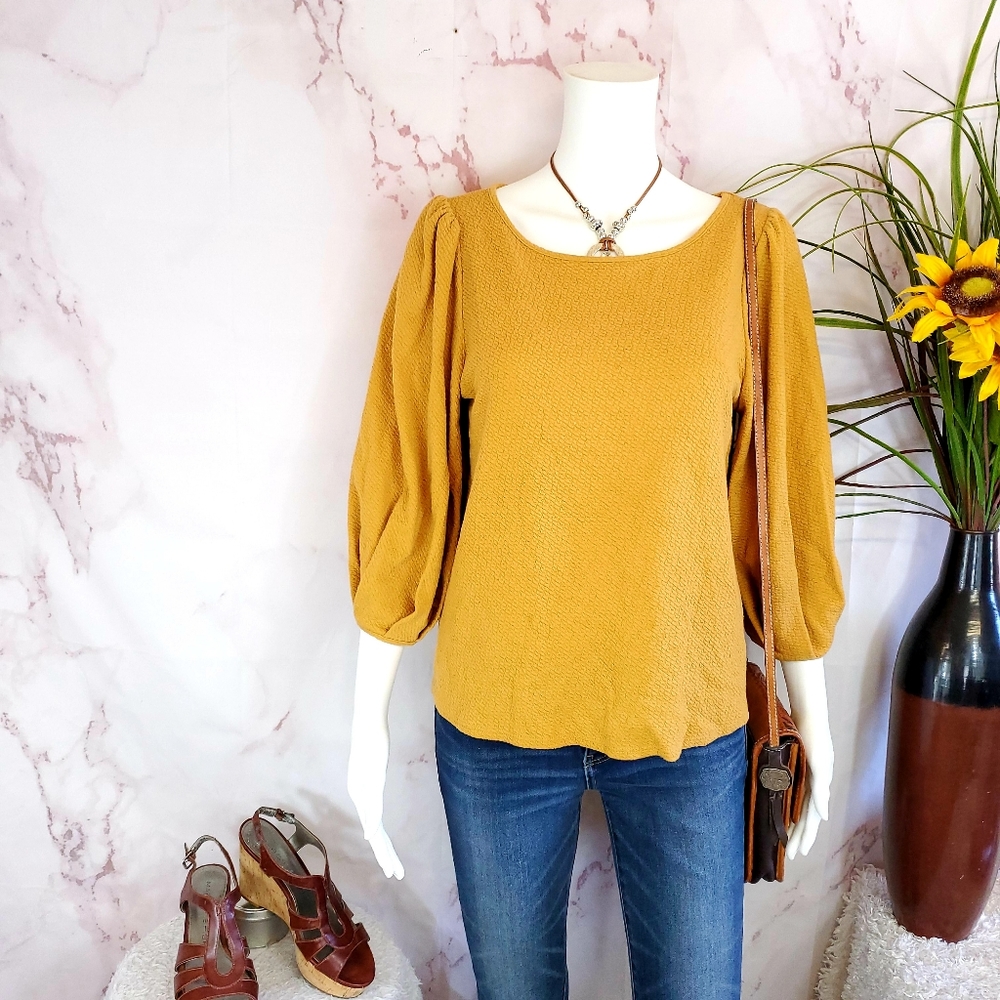 ASOS Green Envelope puff sleeve top